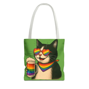 Pride Cat Tote Bag, Rainbow Accessories