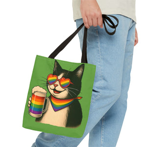 Pride Cat Tote Bag, Rainbow Accessories