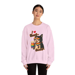 Rainbow Cat LGBTQ+ Pride Crewneck Sweatshirt