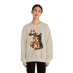 Rainbow Cat LGBTQ+ Pride Crewneck Sweatshirt