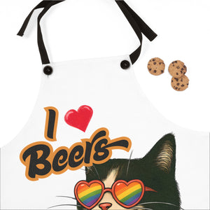 Beers & Queers Cat Apron