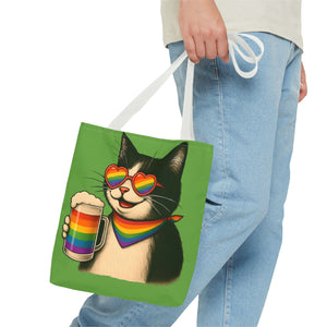 Pride Cat Tote Bag, Rainbow Accessories