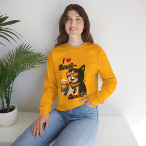 Rainbow Cat LGBTQ+ Pride Crewneck Sweatshirt