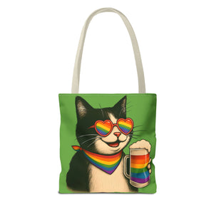 Pride Cat Tote Bag, Rainbow Accessories