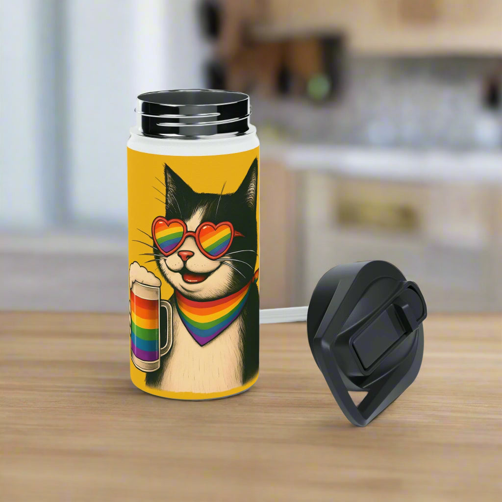 Beers & Queers  Rainbow Water Bottle