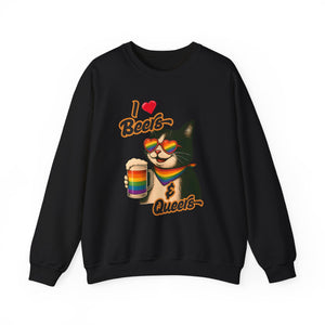 Rainbow Cat LGBTQ+ Pride Crewneck Sweatshirt
