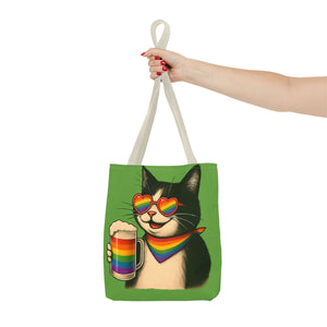 Pride Cat Tote Bag, Rainbow Accessories