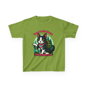 Kids Tee - Personalized Adventurous Cat Explorer Shirt for Birthdays & Gifts