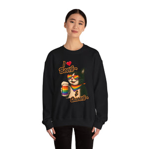 Rainbow Cat LGBTQ+ Pride Crewneck Sweatshirt