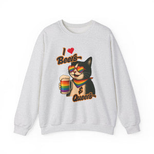 Rainbow Cat LGBTQ+ Pride Crewneck Sweatshirt