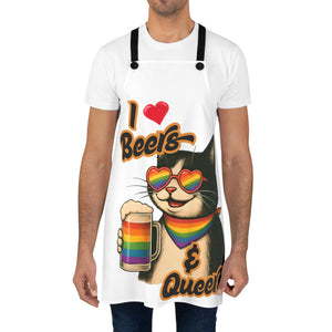 Beers & Queers Cat Apron