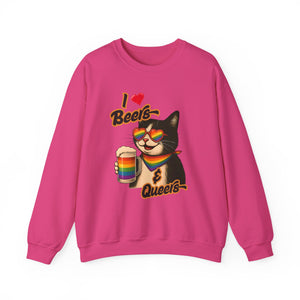 Rainbow Cat LGBTQ+ Pride Crewneck Sweatshirt