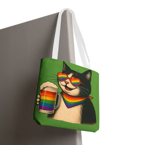 Pride Cat Tote Bag, Rainbow Accessories