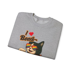 Rainbow Cat LGBTQ+ Pride Crewneck Sweatshirt