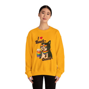 Rainbow Cat LGBTQ+ Pride Crewneck Sweatshirt
