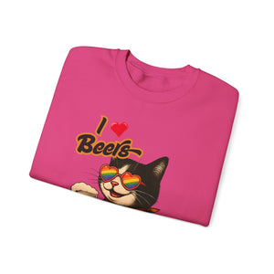 Rainbow Cat LGBTQ+ Pride Crewneck Sweatshirt