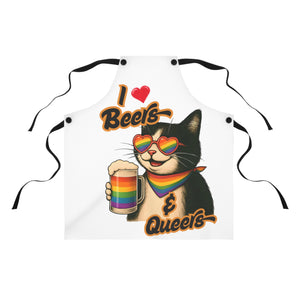 Beers & Queers Cat Apron