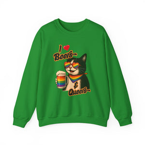 Rainbow Cat LGBTQ+ Pride Crewneck Sweatshirt