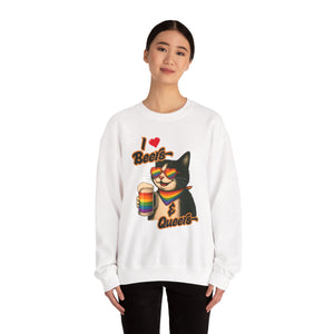 Rainbow Cat LGBTQ+ Pride Crewneck Sweatshirt