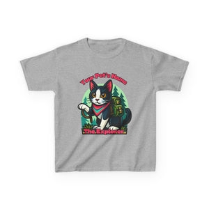 Kids Tee - Personalized Adventurous Cat Explorer Shirt for Birthdays & Gifts