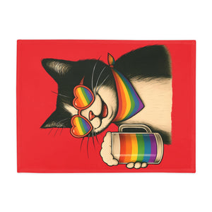 Beers & Queers  Rainbow Cat Blanket