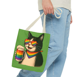 Pride Cat Tote Bag, Rainbow Accessories