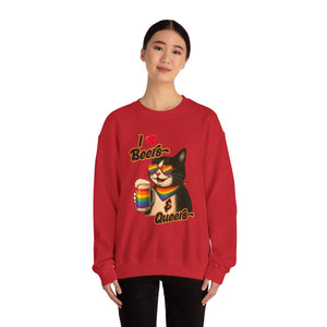 Rainbow Cat LGBTQ+ Pride Crewneck Sweatshirt