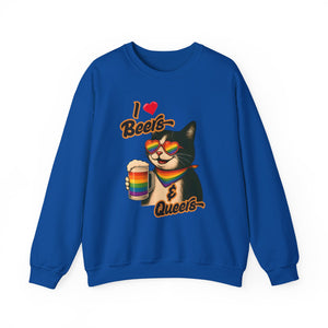 Rainbow Cat LGBTQ+ Pride Crewneck Sweatshirt