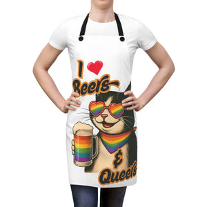 Beers & Queers Cat Apron