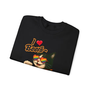 Rainbow Cat LGBTQ+ Pride Crewneck Sweatshirt