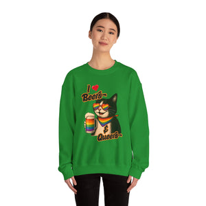Rainbow Cat LGBTQ+ Pride Crewneck Sweatshirt