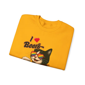 Rainbow Cat LGBTQ+ Pride Crewneck Sweatshirt