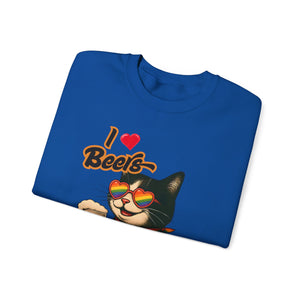 Rainbow Cat LGBTQ+ Pride Crewneck Sweatshirt