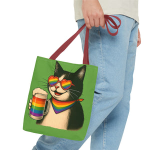 Pride Cat Tote Bag, Rainbow Accessories
