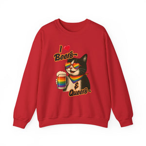 Rainbow Cat LGBTQ+ Pride Crewneck Sweatshirt