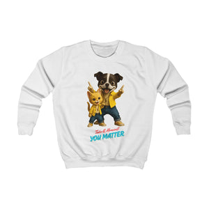 Kids Sweatshirt with Uplifting Design | Perfect Gift for Birthdays, Encouragement, Playdates, Animal Lovers, You Matter Theme