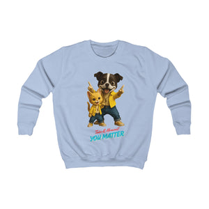 Kids Sweatshirt with Uplifting Design | Perfect Gift for Birthdays, Encouragement, Playdates, Animal Lovers, You Matter Theme