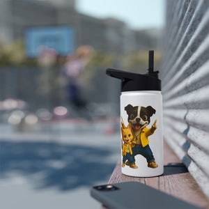 Water Bottle - Colorful Fun Characters - Kids School Travel Eco-Friendly Gift Idea