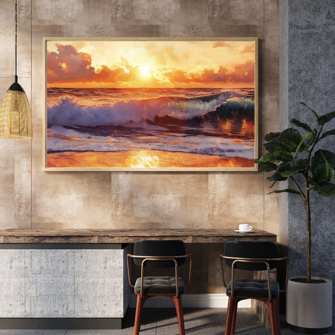 Sunset Serenity – Beach Sunset Digital Print