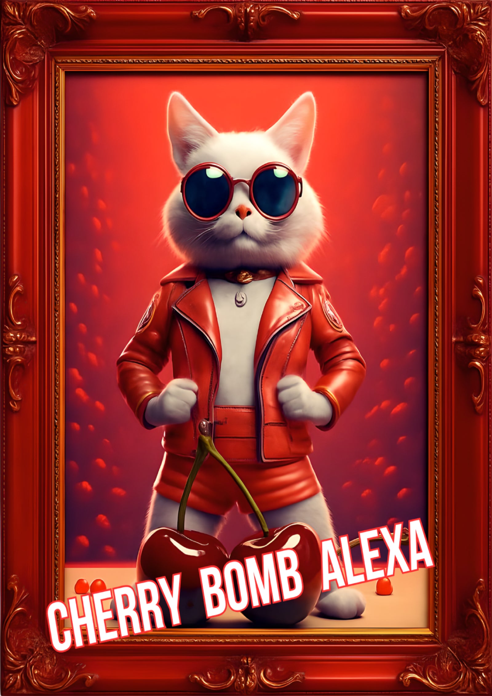 Cherry Bomb Alexa – Digital Wall Art Set (3 Sizes)