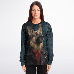Street Rebel German Shepherd Sweatshirt – Athletic AOP Edition