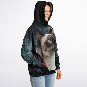 Smokey & Bros Oversized Cat Hoodie – Cozy Heavyweight Fleece
