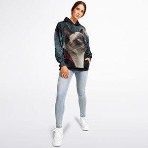 Smokey & Bros Oversized Cat Hoodie – Cozy Heavyweight Fleece