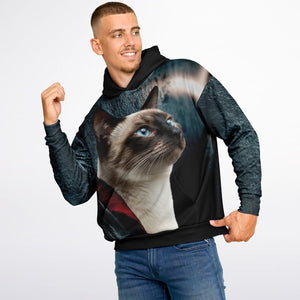 Smokey & Bros Oversized Cat Hoodie – Cozy Heavyweight Fleece
