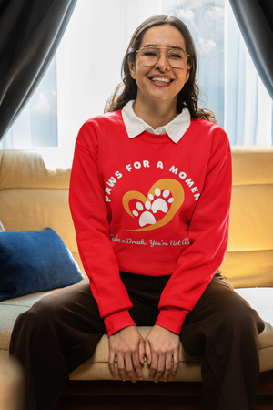 Mindfulness & Mental Health Support Sweatshirt - Paws for a Moment