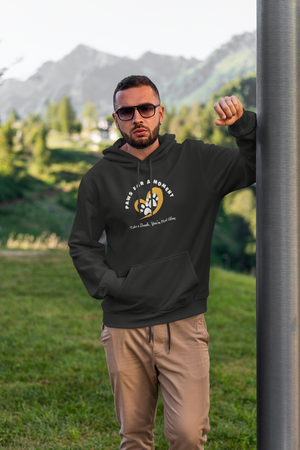 Cozy Pullover Hoodie with Positive Message – Paws for a Moment