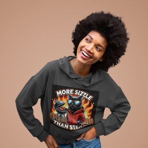 More Sizzle Than Steak – Funny BBQ Cat Hoodie