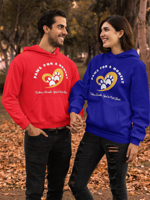 Wearable Reminder to Pause & Breathe – Mental Health Support Hoodie