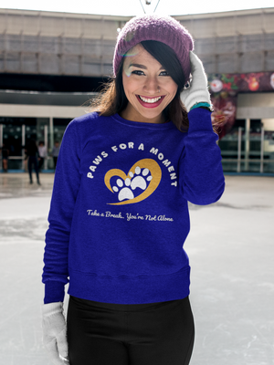 Mindfulness & Mental Health Support Sweatshirt - Paws for a Moment