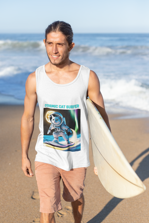 Cosmic Cat Surfer | Unisex Tank Top